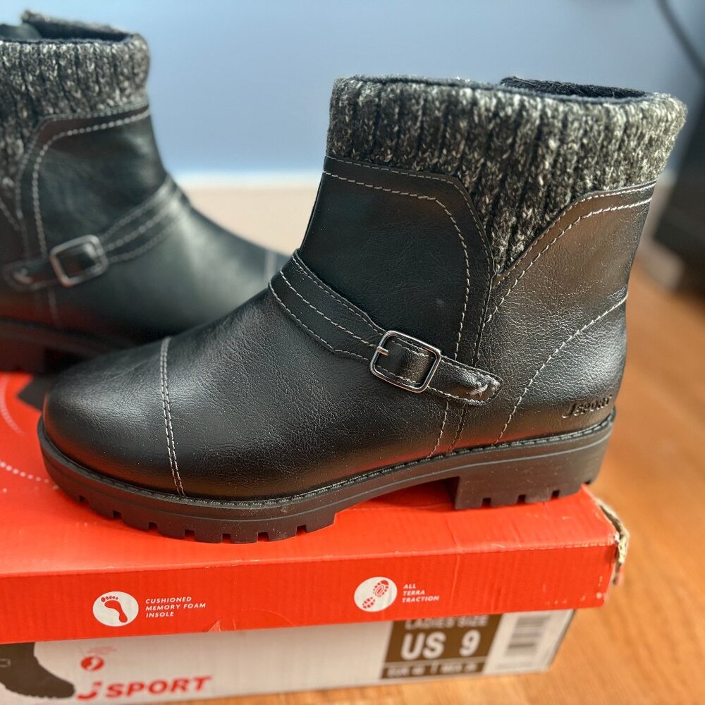 JSport women's black boots size 8.5